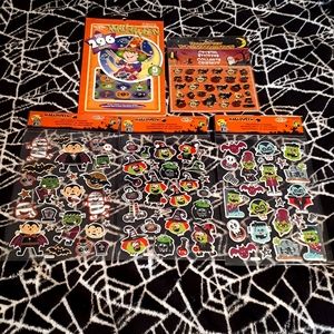 ⚡3/$10⚡*NEW* HALLOWEEN STICKERS LOT Witches Cats Pumpkins Skulls Ghosts Vampires